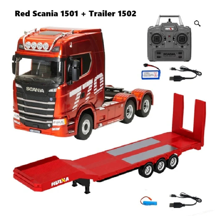 HUINA 1501 770S RC Truck with 1502 Trailer 1/18 19CH Transport Truck RTR | India