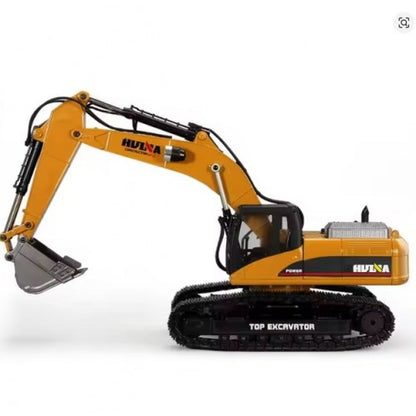 Huina 1580 23-Channel 1:14 Full-Scale Large Alloy Electric Excavator Digging Remote Control Engineering Vehicle Model
