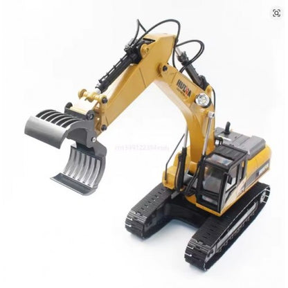 Huina 1580 23-Channel 1:14 Full-Scale Large Alloy Electric Excavator Digging Remote Control Engineering Vehicle Model