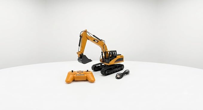 Premium Heavy Duty Engineering RC Excavator | 1:64 Scale Alloy Vehicle| mini excavator