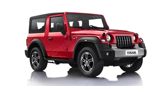 1:32 Scale DieCast Metal Toy Car Pull Back Action Openable Doors 4x4 Thar/Jeep Premium Car Toy Light Music for Kids Realistic Miniature Model Best Gift 2+yrs Girls Boys Random Colors
