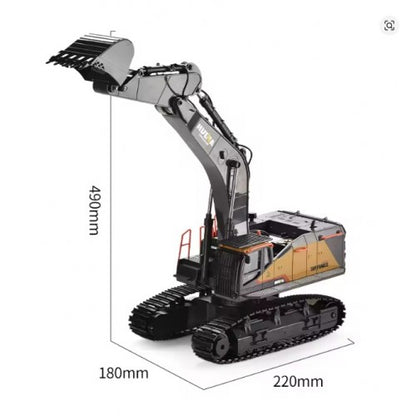HUINA 1592 RC Excavator 1:14 Scale 22 Channels 2.4G Semi-Alloy Remote control Engineering Crawler