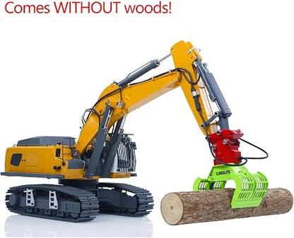 KABOLITE 1/18 K962 100S Remote Control Hydraulic Excavator RC Digger Electric Claw Ripper Hammer Construction Car Machine Model for Ages 14+