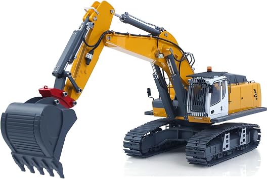 KABOLITE 1/18 K962 100S Remote Control Hydraulic Excavator RC Digger Electric Claw Ripper Hammer Construction Car Machine Model for Ages 14+