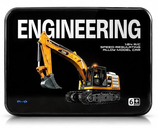 Premium Heavy Duty Engineering RC Excavator | 1:64 Scale Alloy Vehicle| mini excavator