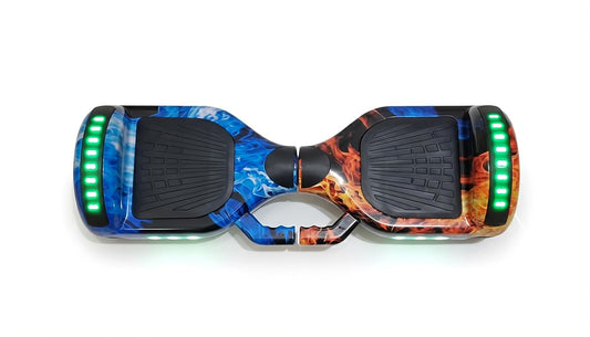 6.5 Inch Fast and Agile Hoverboard | Responsive Control and Robust Motor Power | LED LIghts Up Wheels | Bluetooth Speaker | Multi Colour| 120 kg capacity.