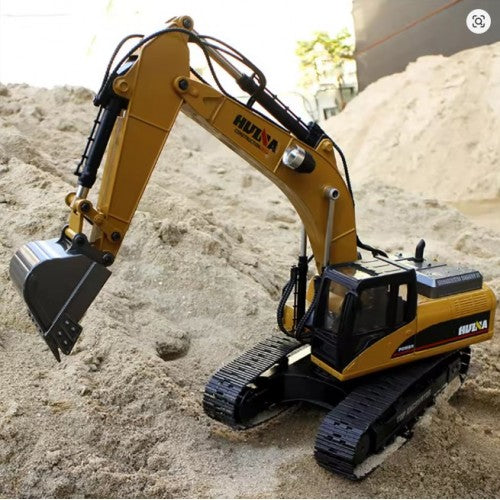 Huina 1580 23-Channel 1:14 Full-Scale Large Alloy Electric Excavator Digging Remote Control Engineering Vehicle Model