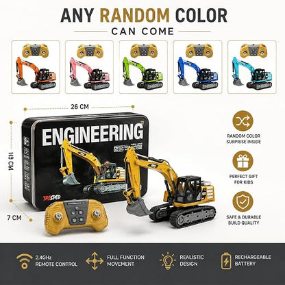 Premium Heavy Duty Engineering RC Excavator | 1:64 Scale Alloy Vehicle| mini excavator