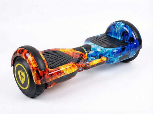 6.5 Inch Fast and Agile Hoverboard | Responsive Control and Robust Motor Power | LED LIghts Up Wheels | Bluetooth Speaker | Multi Colour| 120 kg capacity.
