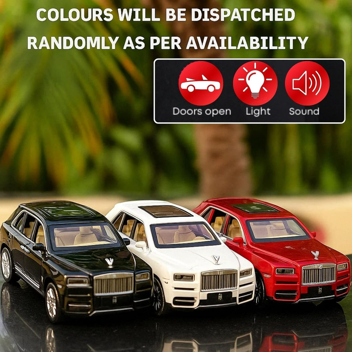 1:24 Scale Diecast Pull Back Rolls-Royace Cullinan Miniature SUV Model Car Toy Zinc Alloy Openable Doors Permium Realistic Metal Car Sound Light Toy for Kids 3+ Boy Girl