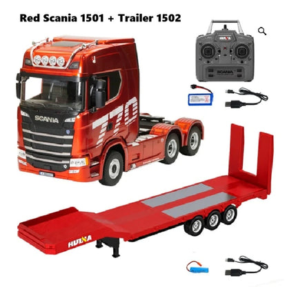 HUINA 1501 770S RC Truck with 1502 Trailer 1/18 19CH Transport Truck RTR | India
